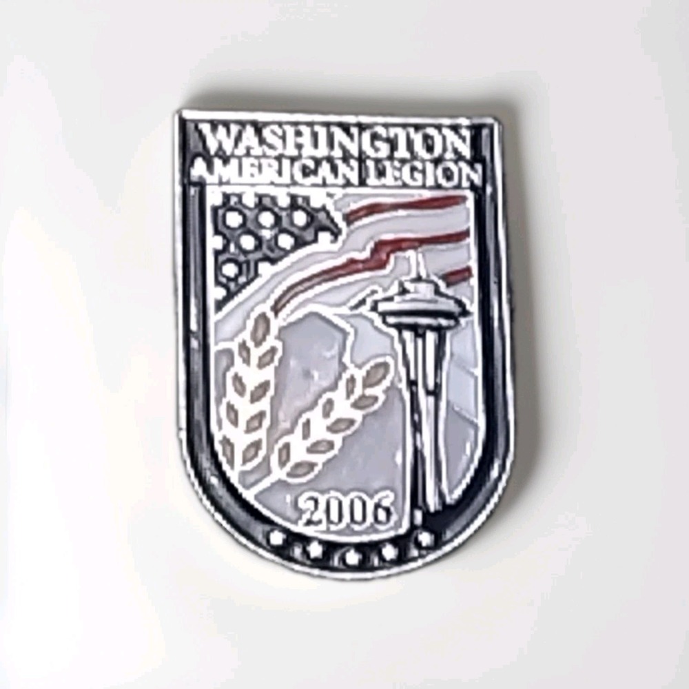 2006 American Legion Washington Space Needle Lapel Hat Pin Pinback Tie Tac